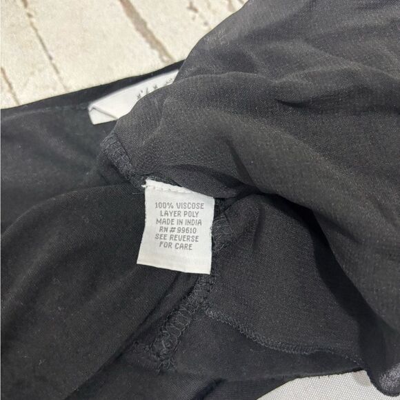 Gothic Coverup Cardigan Double Viscose Layer Black - Picture 9 of 9